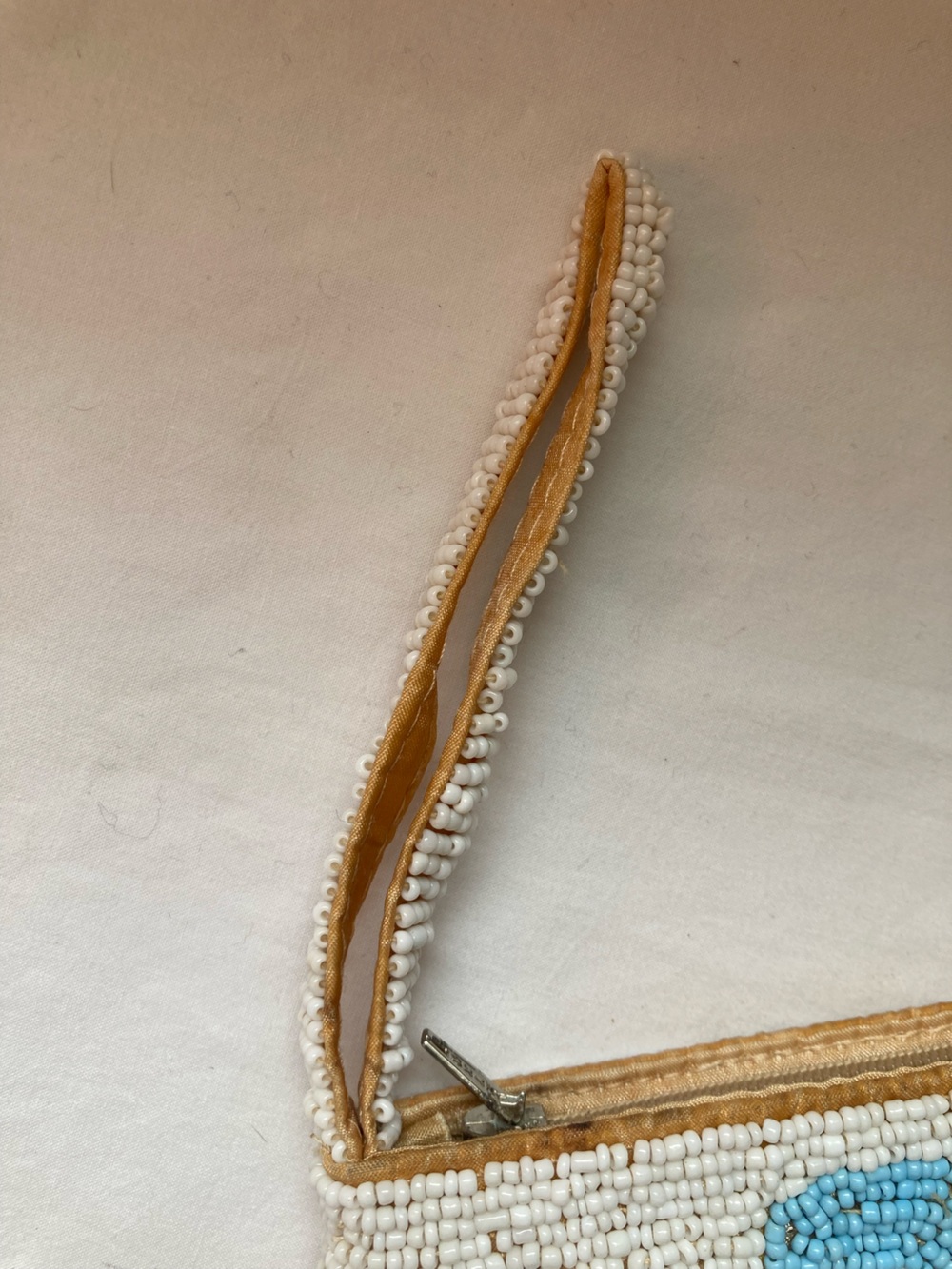 Beaded Turtle Pouch with Wristlet Strap and Zipper - Picture 12 of 14